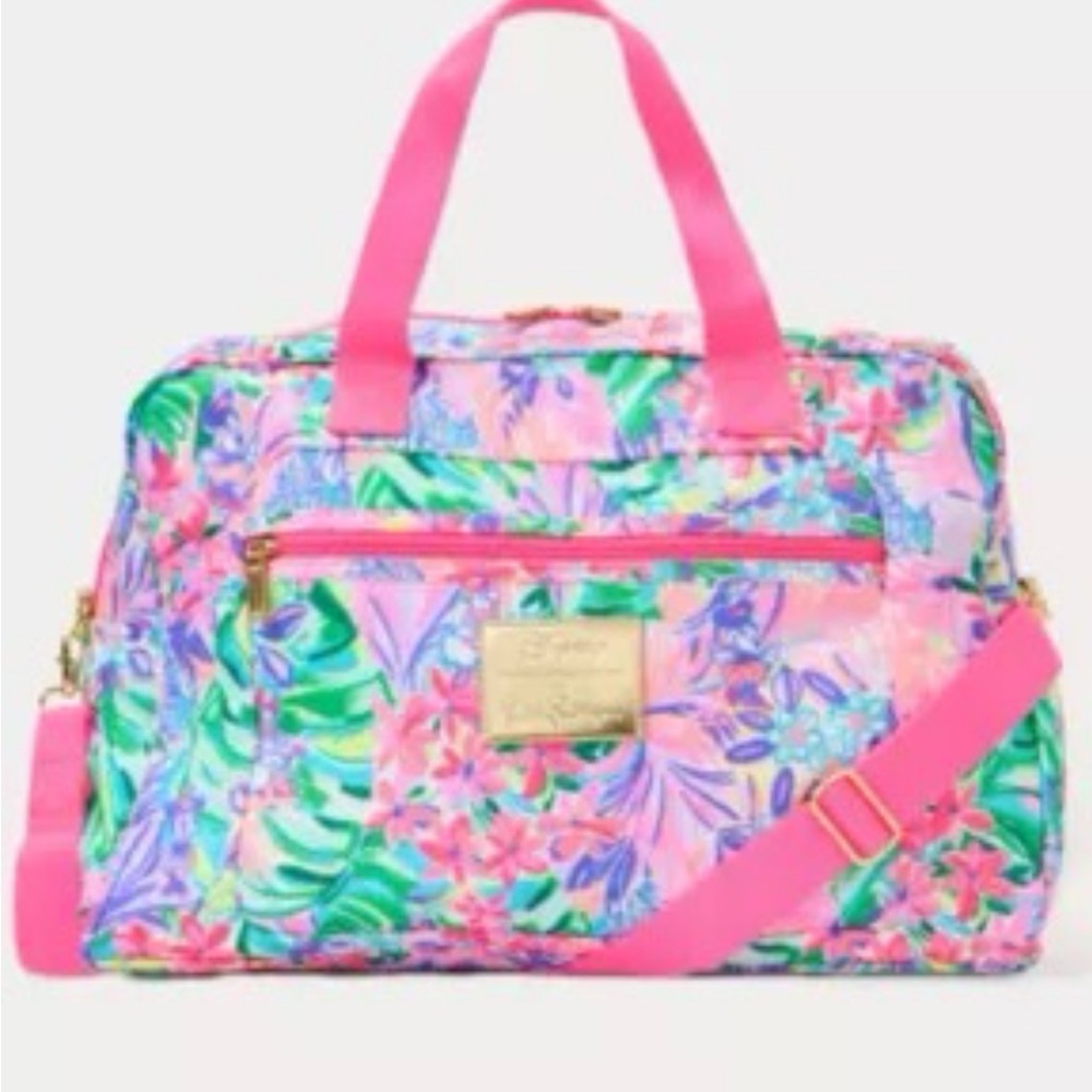 🎁NWT Lilly Pulitzer Beale Weekender Multi Disney Dreamin